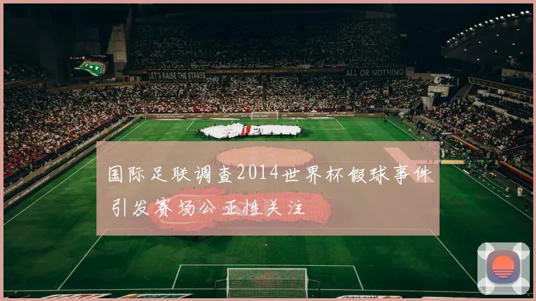 国际足联调查2014世界杯假球事件 引发赛场公正性关注